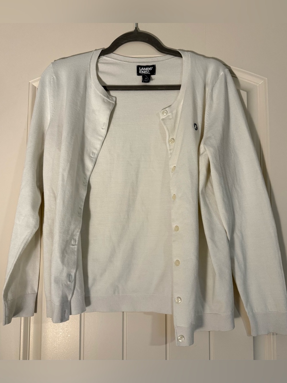Lands’ End Chase Bank Cardigan Sweater